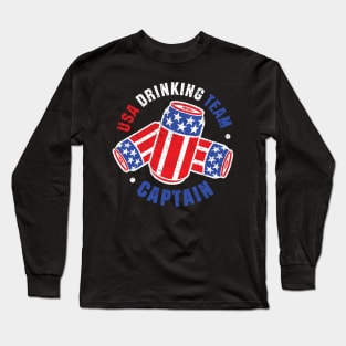 USA Drinking Team Captain Long Sleeve T-Shirt